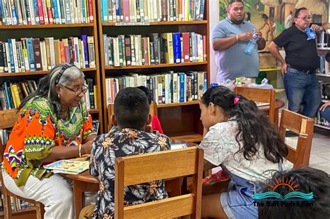 Miss San Pedro hosts story telling time at the San Pedro Public Library ...