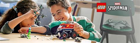 LEGO 76174 Super Heroes Marvel Spider-Man's Monster Truck vs. Mysterio ...