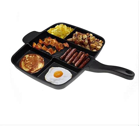 Buy Professional Breakfast Skillet Frying Pan Multi Section Divided Non ...