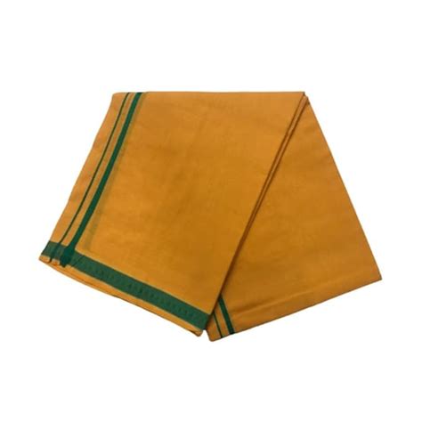 Cotton Dhoti with Golden Border for Men | Dhoti For Pooja |South Indian ...