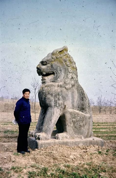 咸阳市老照片：外国人拍摄1981年的顺陵，武则天母亲杨氏陵冢 - 派谷照片修复翻新上色