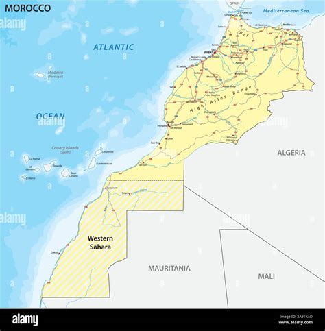 Morocco Map High Resolution Stock Photography and Images - Alamy