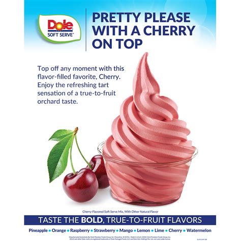 Dole Soft Serve Mix - Cherry - Bag (4.4 lbs) – LollicupStore