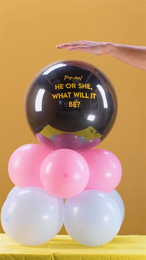 Balloon popping gender reveal – Artofit