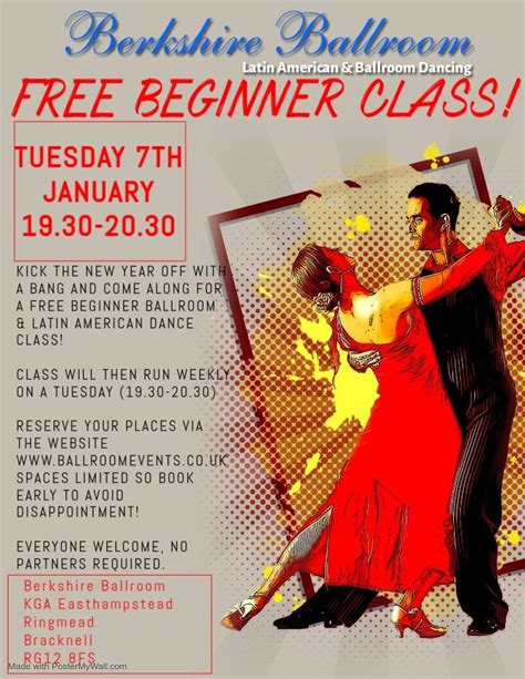 FREE! Beginner Ballroom & Latin American Dance Class, Berkshire ...