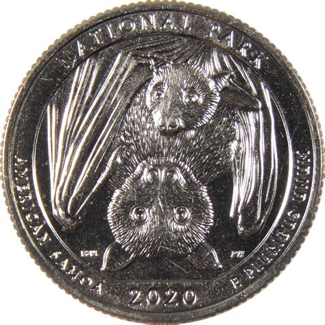2020 S American Samoa National Park Quarter Uncirculated Clad 25c Coin ...
