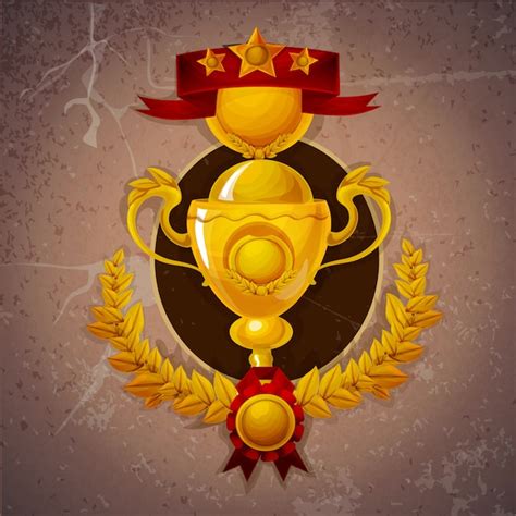 Fond de trophée d'or | Vecteur Gratuite
