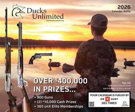 Ducks Unlimited Calendar Raffle - Minnesota