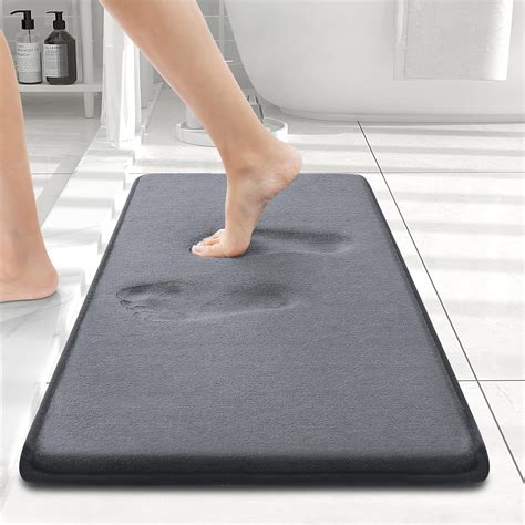 Amazon.com: Smiry Memory Foam Bath Mat 34x21, Extra Soft and Absorbent ...