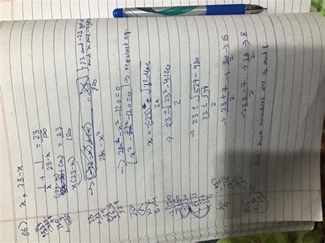 The sum of two no. Is 23. The sum of their reciprocals is 23/120. Find ...