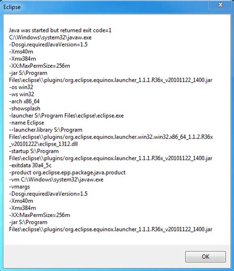 Image result for Java Error Code 1