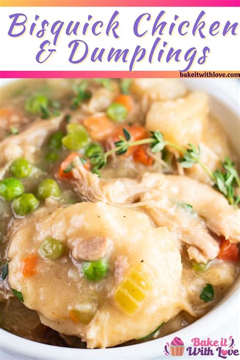 Easy Bisquick Chicken And Dumplings: Tasty Comfort Food Dinner | Bake ...