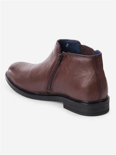 Buy Men's Brown Round Toe Casual Slip On Boots (ID2273)