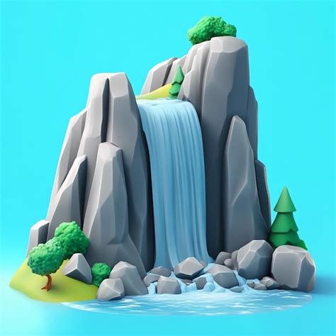 3d waterfall Photos - Download Free High-Quality Pictures | Freepik