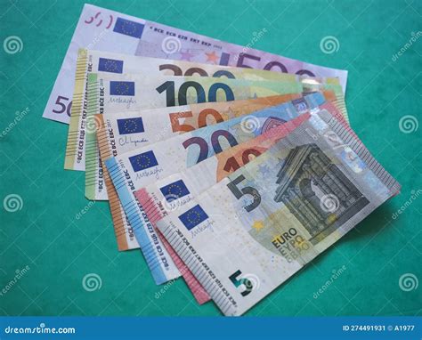 Full Euro Banknotes Series, European Union Currency Stock Image - Image of earn, green: 274491931