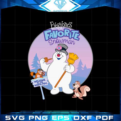 Everyone's Favorite Snowman Svg For Cricut Sublimation Files