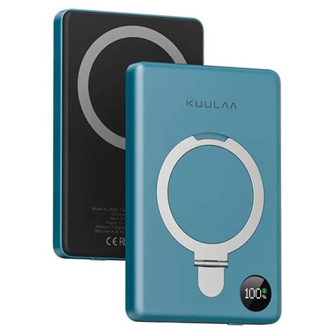 KUULAA KL-YD60 Kickstand 10000mAh Power Bank Phone Back Magnetic ...