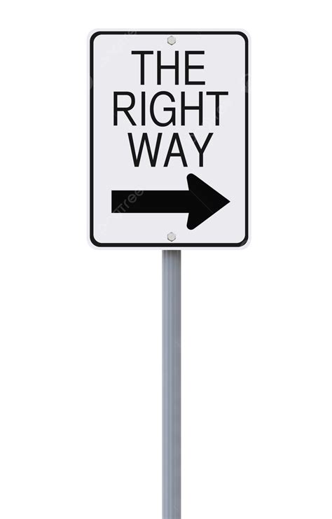 Right Way Sign
