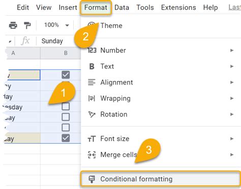 Conditional Formatting Sheets 的图像结果