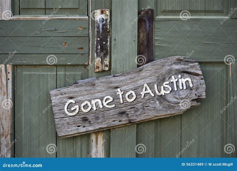 Gone to Austin. stock image. Image of states, austin - 56331489