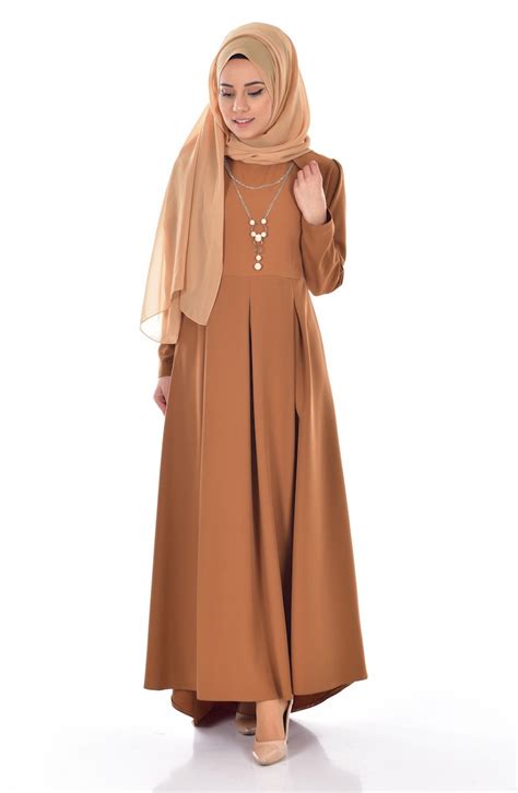 Angebundenes Kleid 4098-10 Senf 4098-10 | Sefamerve