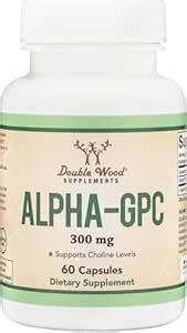 Alpha GPC Choline 600mg Capsules - Brain Support Supplement for Focus ...