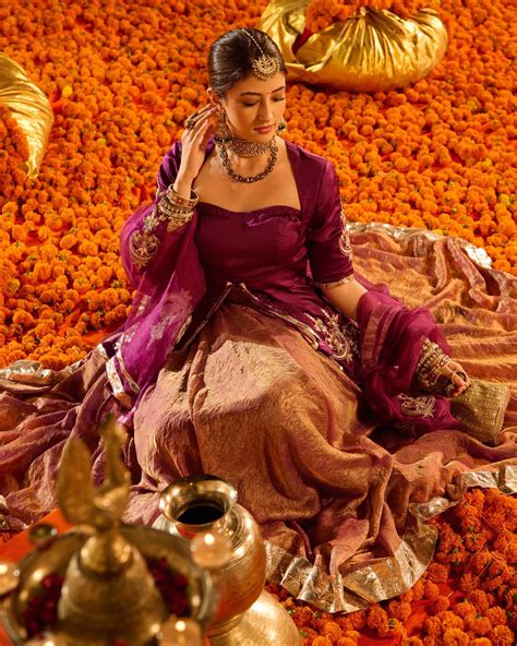 Shop Kamal Purple Solid Satin Lehenga Set for Women Online in India at ...