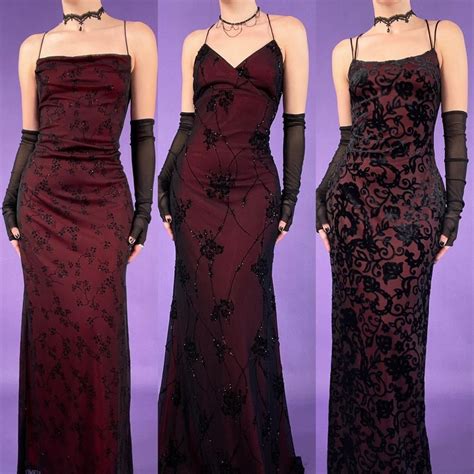 Pin by Let’s run away together🪷🐚 on whimsigoth | Pretty prom dresses ...