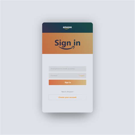 Image result for Amazon Sign in Code in HTML and CSS