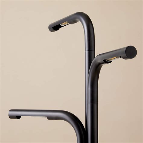 Viewpoint Articulating Blackened Brass Task Floor Lamp + Reviews | CB2