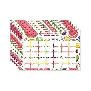 ESCAPER Fruits Theme Monthly Planner Sheets - Pack of 6, A3-Sized ...