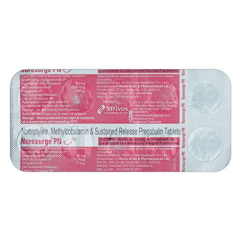 Nurosurge PN Tablet | Uses, Side Effects, Price | Apollo Pharmacy