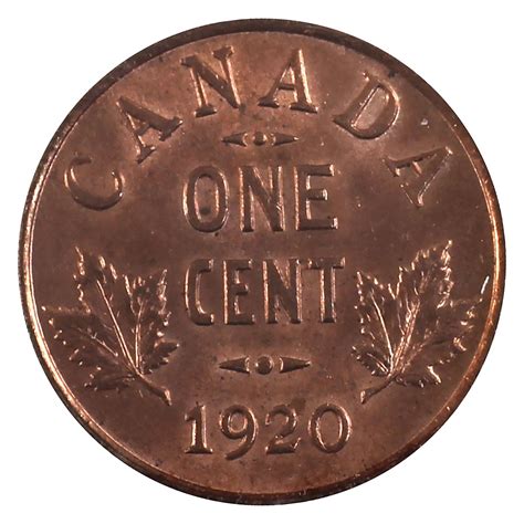 1-cent 1920 Small ICCS Certified MS-65 RED! A Full red coin with ...