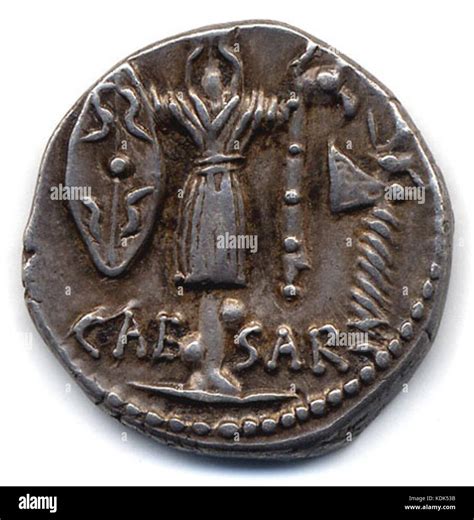 RRC 452 2 Julius Caesar coin Stock Photo - Alamy