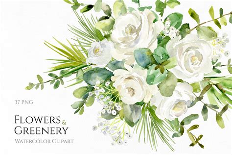 White Floral Design Png