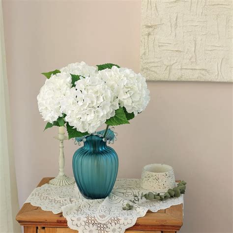 Buy Dekorly Hydrangea Artificial Flowers Large Artificial Hydrangeas ...