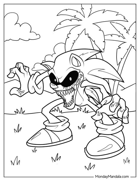 Free sonic exe images coloring pages sonic exe coloring pages coloring ...