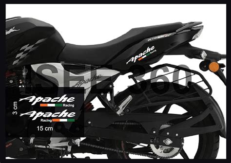 ISEE 360® Tvs Apache Racing RTR 160 180 4v Bike Sticker Exterior ...