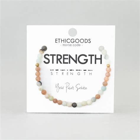 Morse Code Bracelet | STRENGTH – ETHICGOODS