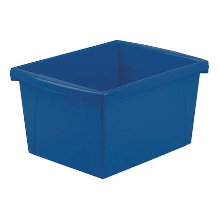 Storex Stacking Container, Multiple, Plastic, 10 in L, 12 5/8 in W, 7 3 ...