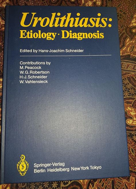 Buy Urolithiasis: Therapy - Prevention (Handbook of Urology 17/2) Book ...