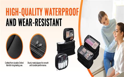 Rolling Makeup Train Case, Hairstylist Traveling Bag with 4 Wheels ...
