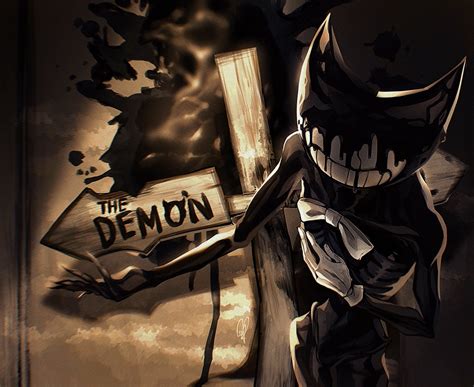 Bendy Demon HD Wallpaper – Ink Machine Video Game Art