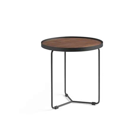 BIM objects - Free download! Round corner table in Walnut wood and ...