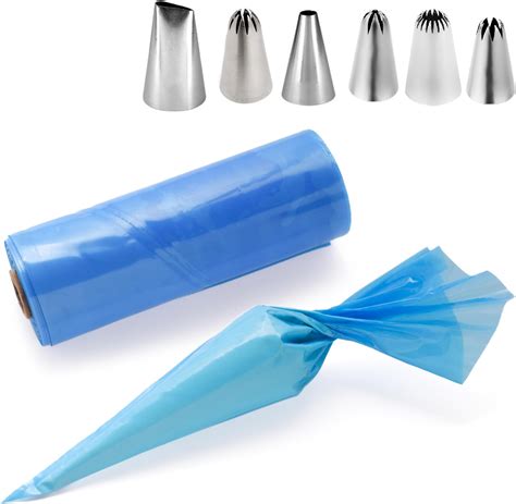 Amazon.com: 21 Inch Disposable Pastry Bags 50 Pcs,Blue Color Pipping ...