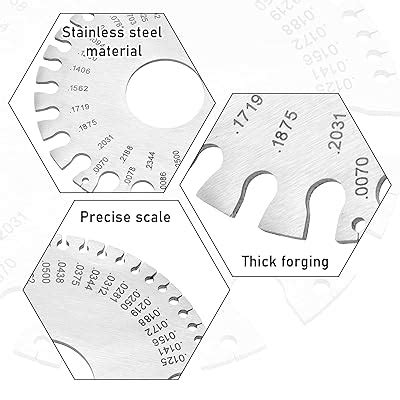Xthrotsenk 2 Pcs Wire Gauge Measuring Tool Wire Size Chart India | Ubuy