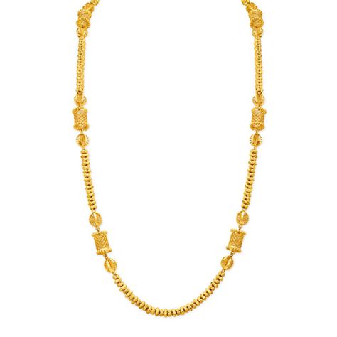 Distinctive Yellow Gold Cylinder Chain