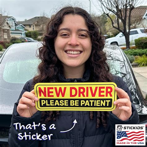 Snapklik.com : Stickios Non-Magnetic New Driver Stickers - Removable ...