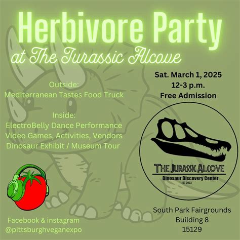 Herbivore Party at The Jurassic Alcove (Dinosaur Discovery Center ...
