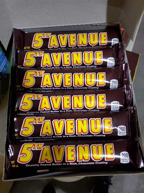 5th Avenue Chocolate Bars 18x56g